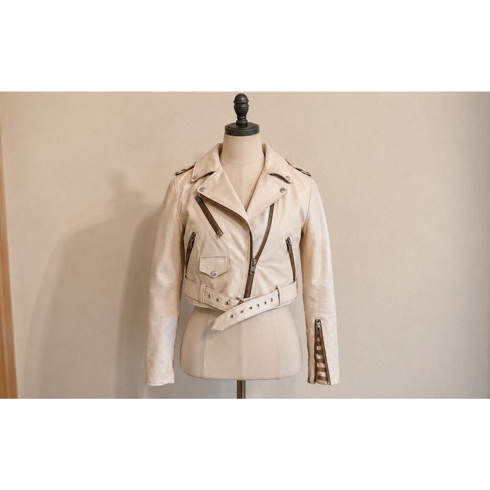 Schott Lambskin Biker Jacket Collab Edith A Miller Special Edition RARE Moto